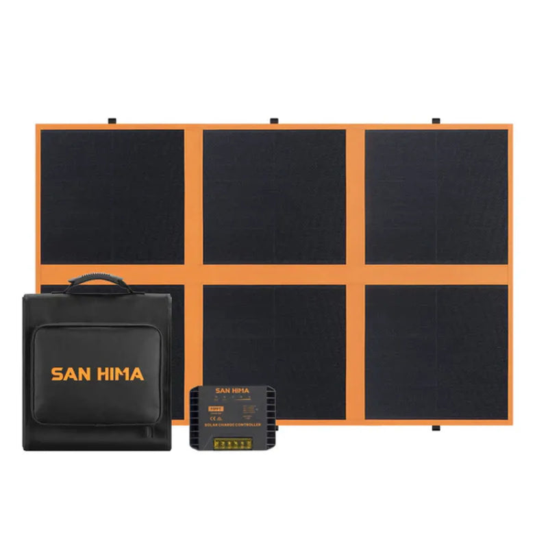San Hima 12V 160W Foldable Solar Blanket Kit