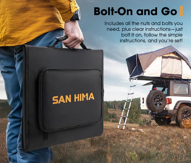 San Hima 12V 260W Foldable Solar Blanket Kit