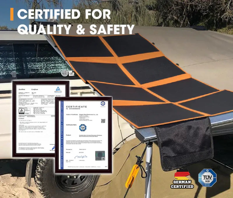 San Hima 12V 260W Foldable Solar Blanket Kit