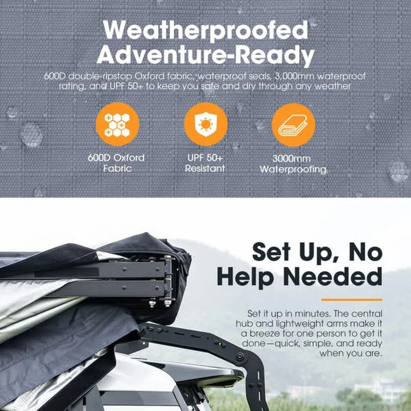 San Hima 180 Degree Free Standing Awning