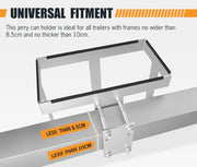 San Hima 20L Bolt-On Jerry Can Holder in hot-dip galvanized steel for trailer frames