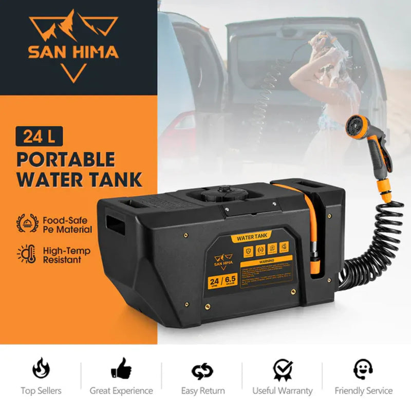San Hima 24L Portable Water Tank with Electric Pump