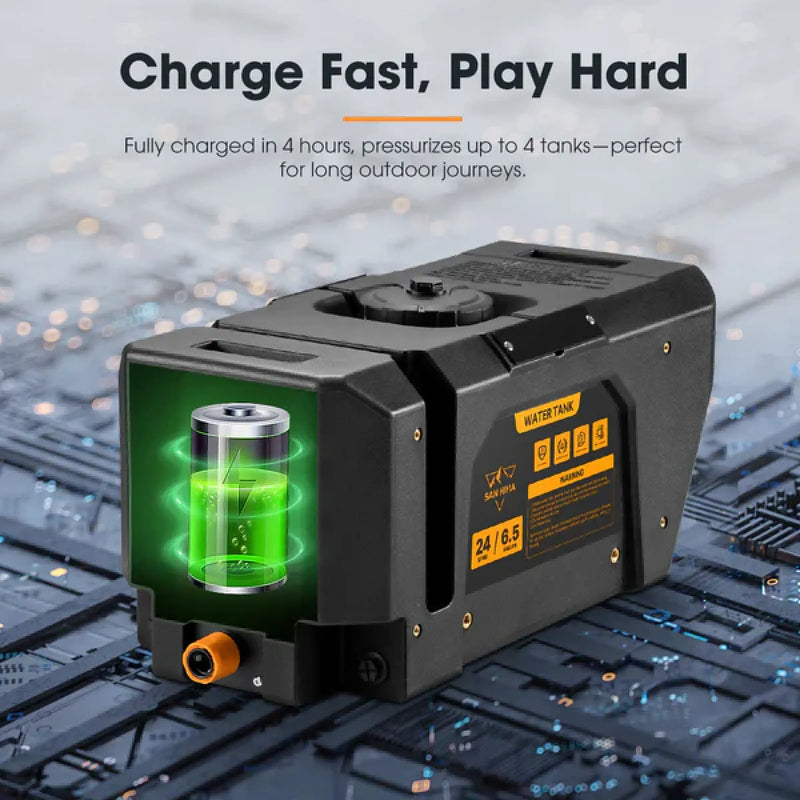 San Hima 24L Portable Water Tank with Electric Pump