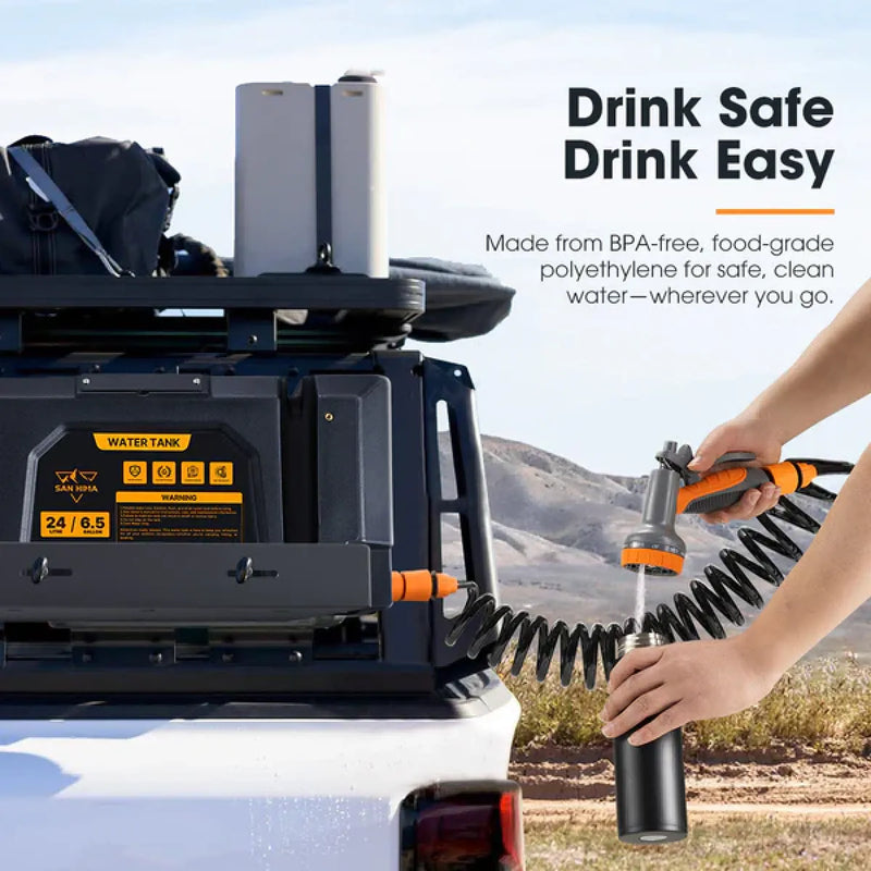 San Hima 24L Portable Water Tank with Electric Pump