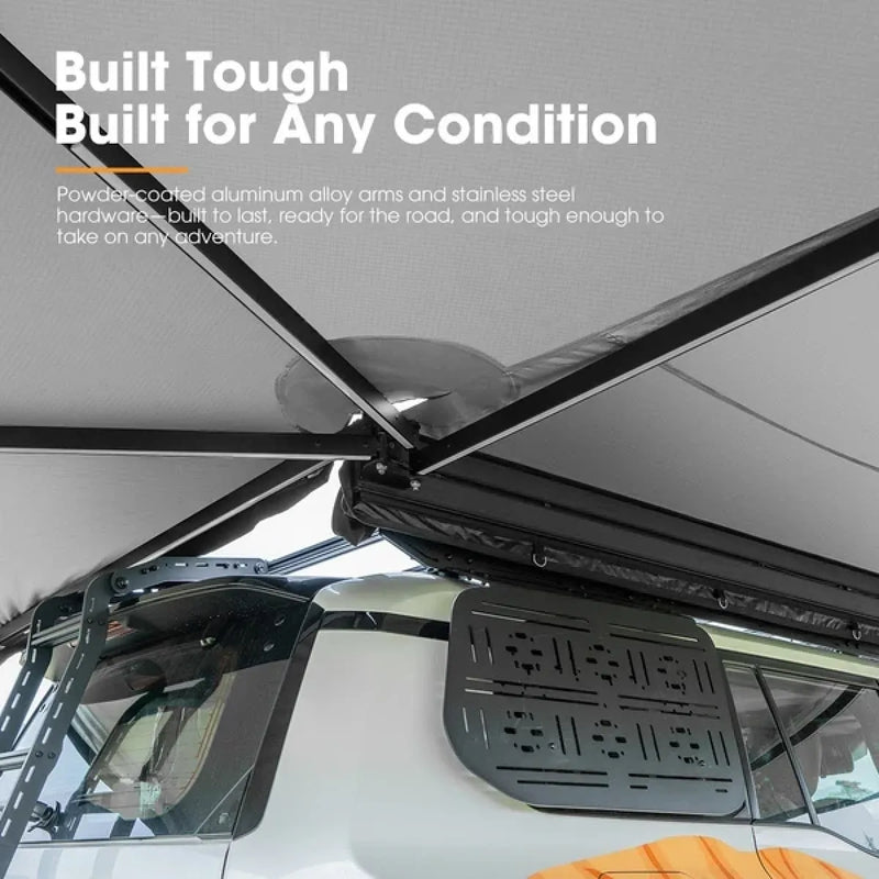 San Hima 270 Degree Free Standing Awning With L Brackets | Driver Side