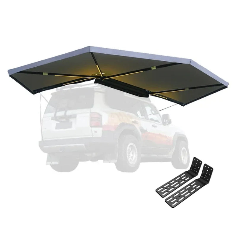 San Hima 270 Degree Free Standing Awning With L Brackets | Driver Side