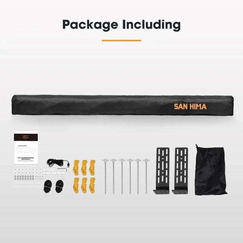 San Hima 270 Degree Free Standing Awning with L Brackets