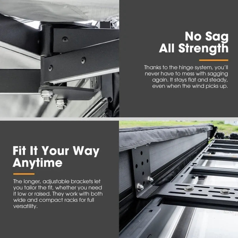 San Hima 270 Degree Free Standing Awning with L Brackets