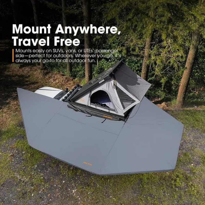 San Hima 270 Degree Free Standing Awning with L Brackets