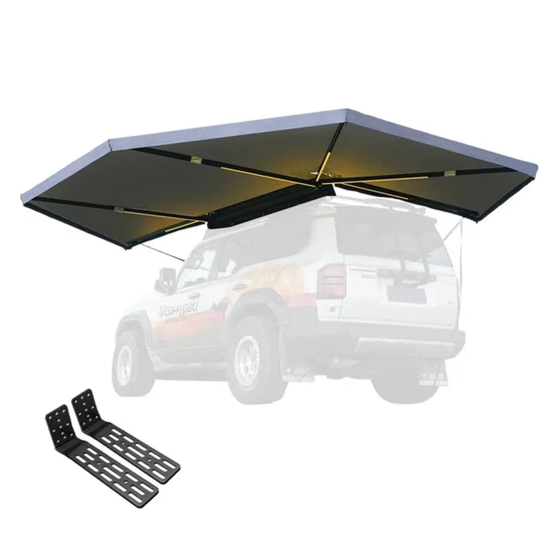 San Hima 270 Degree Free Standing Awning with L Brackets