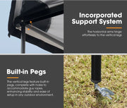 San Hima 4x4 270 Degree Free Standing Awning | Passenger Side