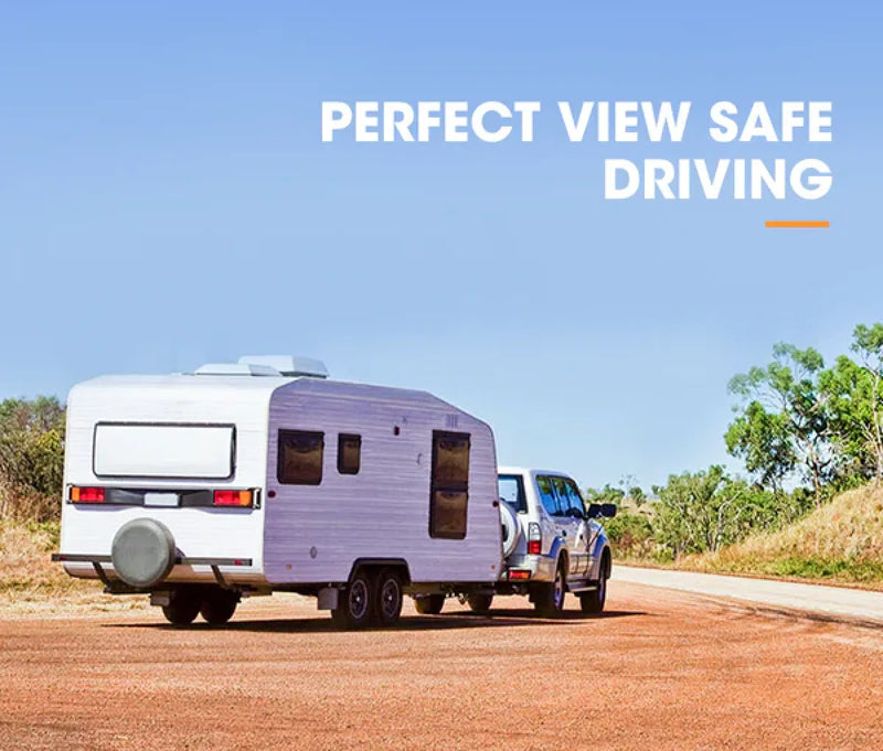 San Hima 4x4 Towing Mirrors Universal | Multi Fit Clamp On | Pair