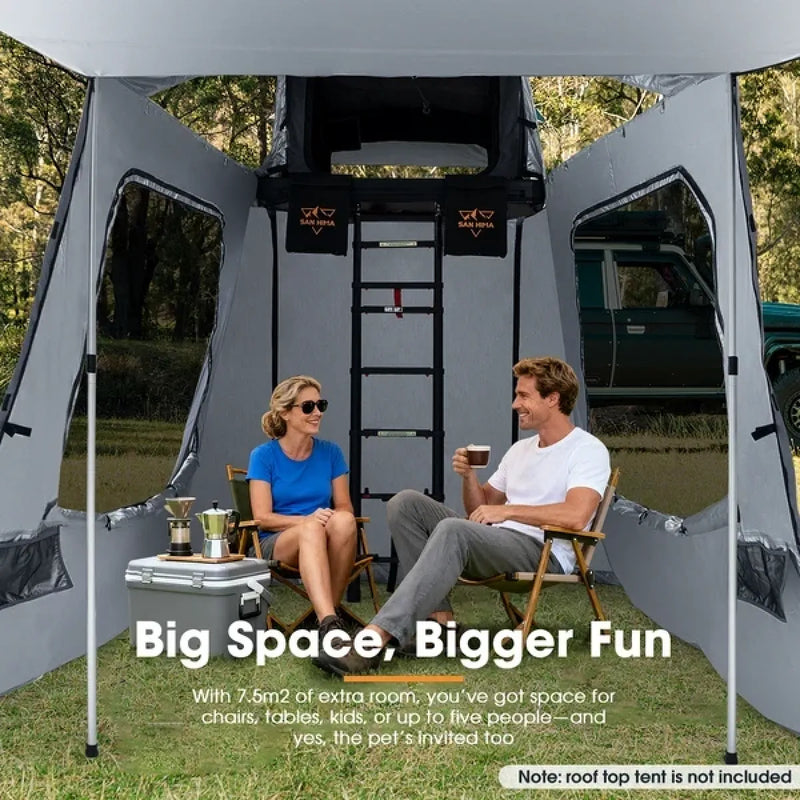 San Hima 5 Man Rooftop Tent Extension | Annex ONLY
