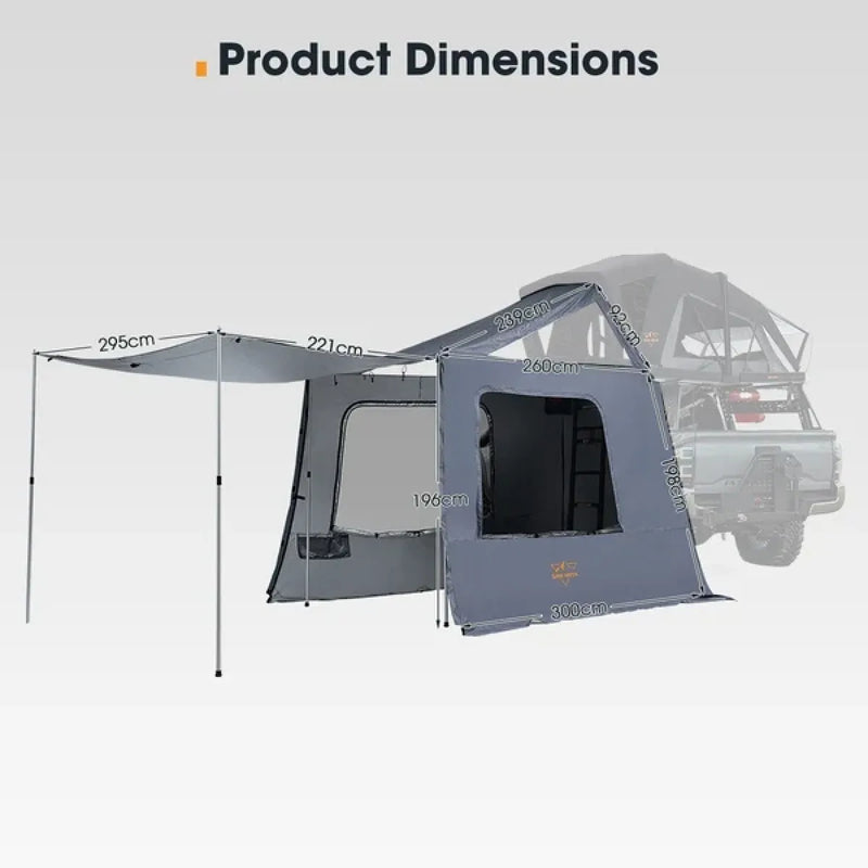 San Hima 5 Man Rooftop Tent Extension | Annex ONLY