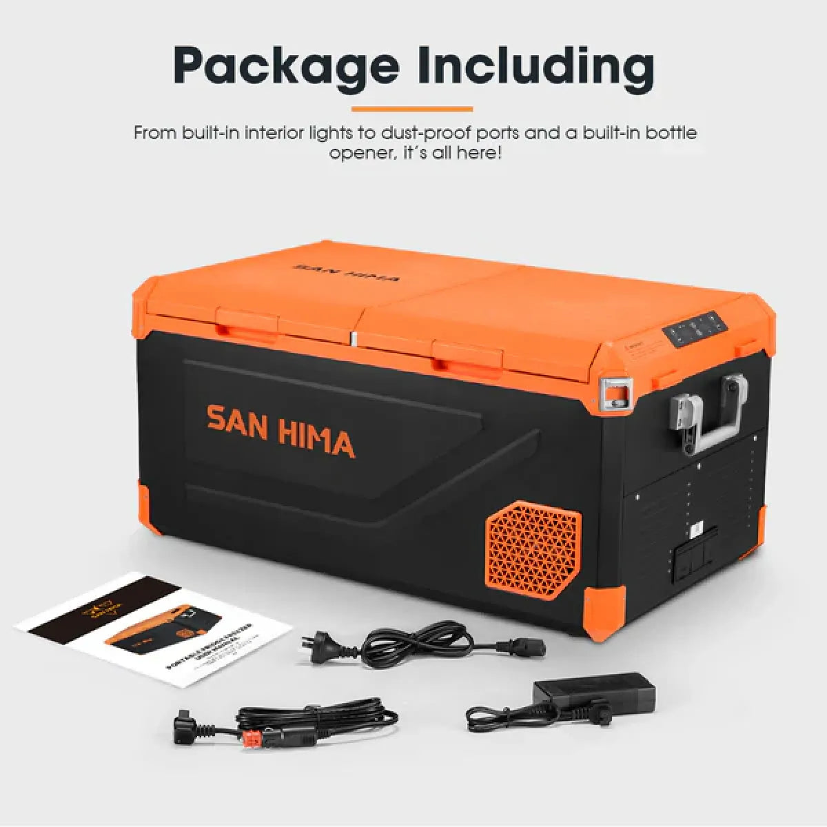 San Hima 75L Dual Zone Portable Camping Fridge Freezer