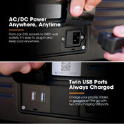 San Hima 95L Dual Zone Portable Camping Fridge Freezer