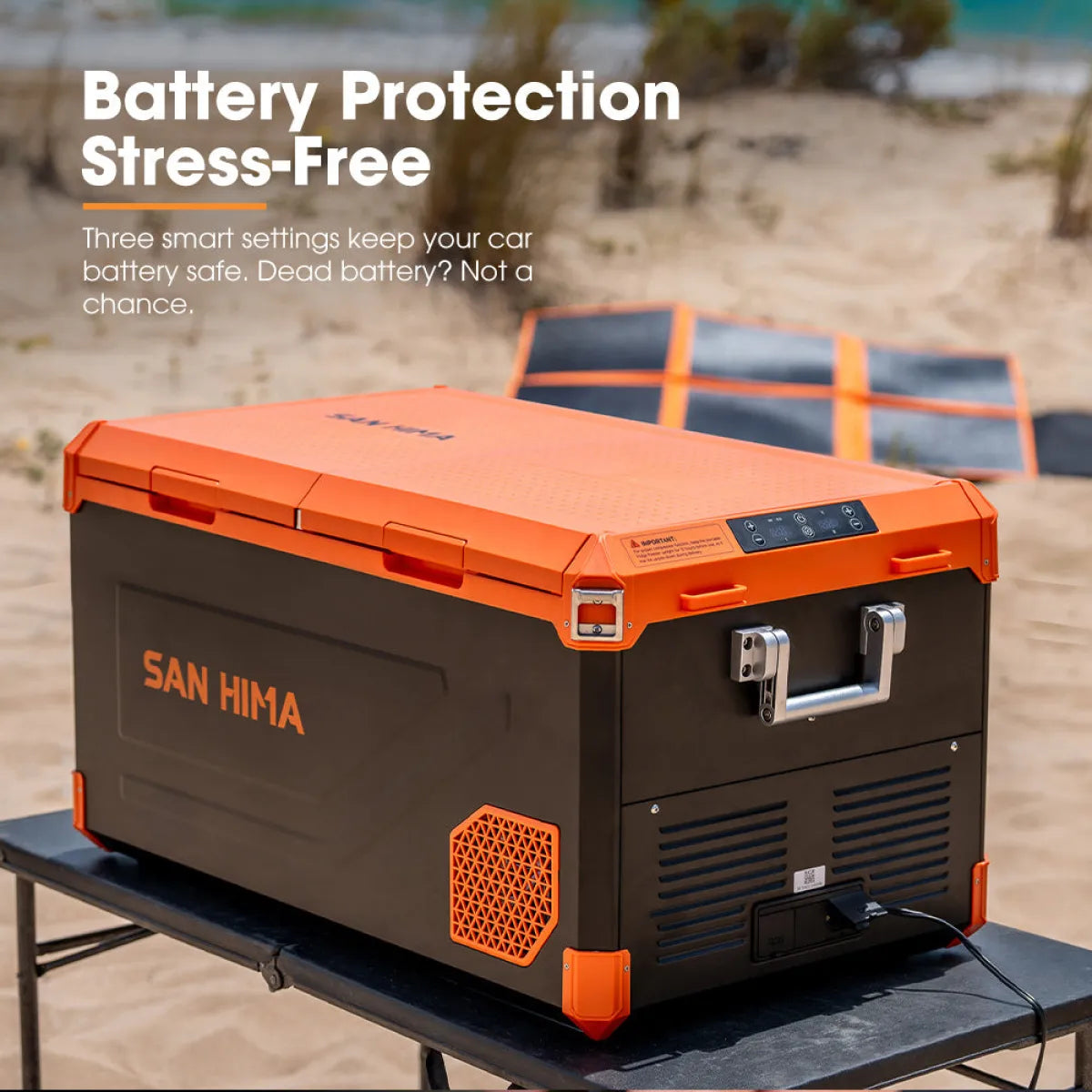San Hima 95L Dual Zone Portable Camping Fridge Freezer