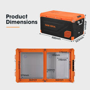 San Hima 95L Portable Camping Fridge Freezer Dual Zone With Insulated Cover