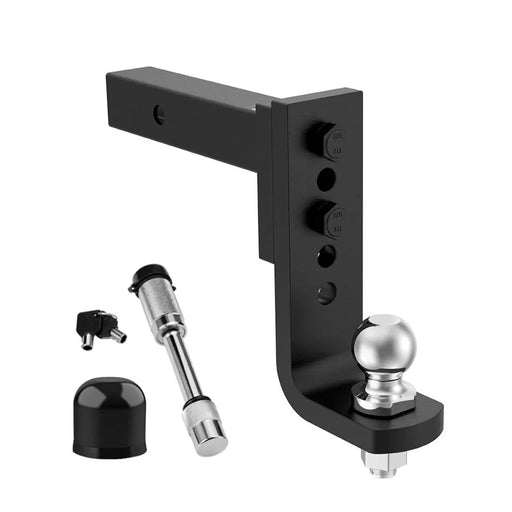 San Hima Adjustable 2 Towbar Hitch Drop Ball Mount with Hitch Pin Lock - TOW BARS