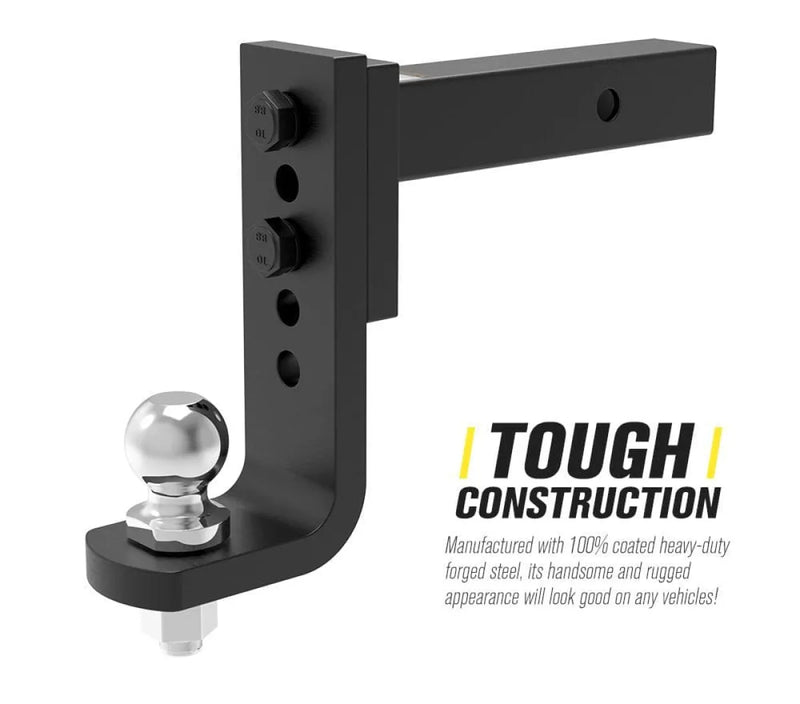 San Hima Adjustable 2 Towbar Hitch Drop Ball Mount with Hitch Pin Lock - TOW BARS