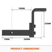 San Hima Adjustable 2 Towbar Hitch Drop Ball Mount - TOW BARS