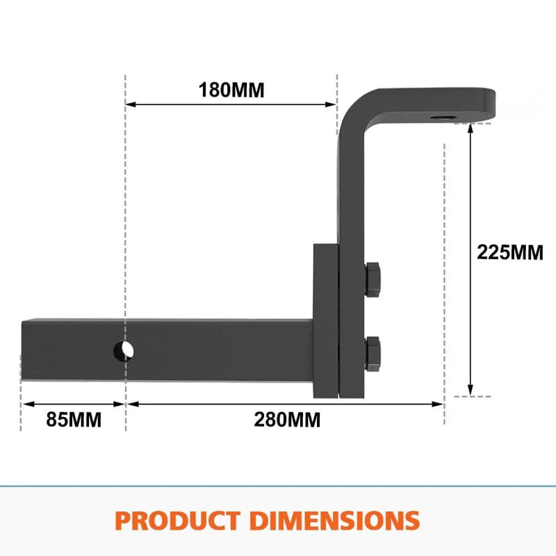 San Hima Adjustable 2 Towbar Hitch Drop Ball Mount - TOW BARS