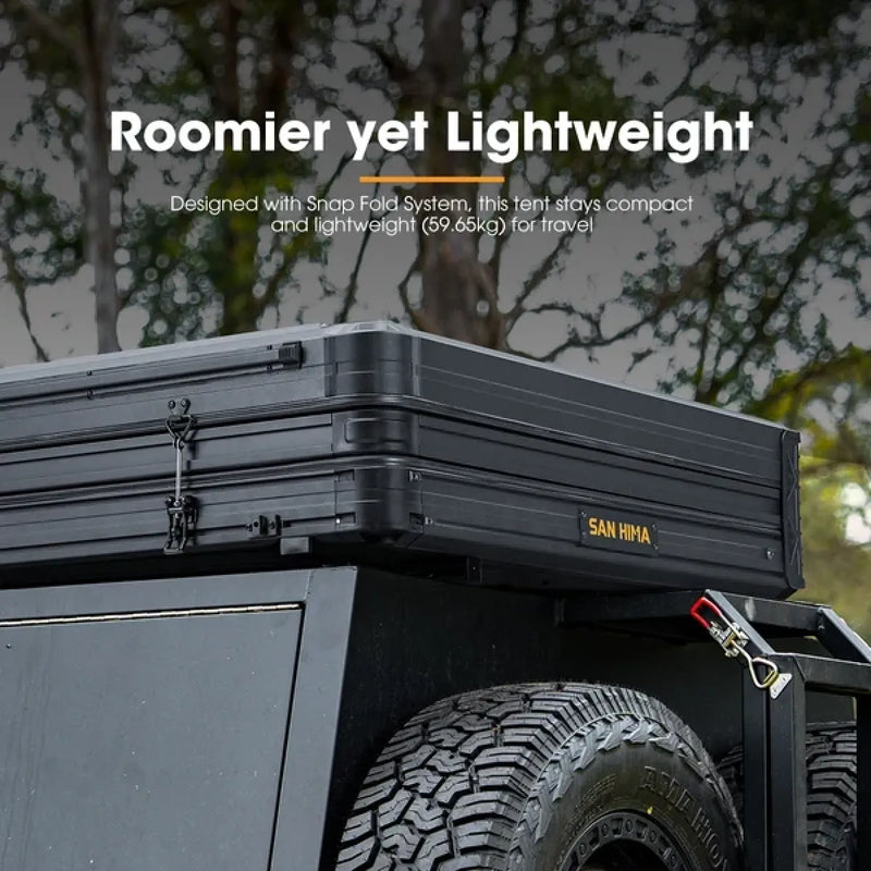 San Hima CapeTop Hardshell Rooftop Tent with Ladder