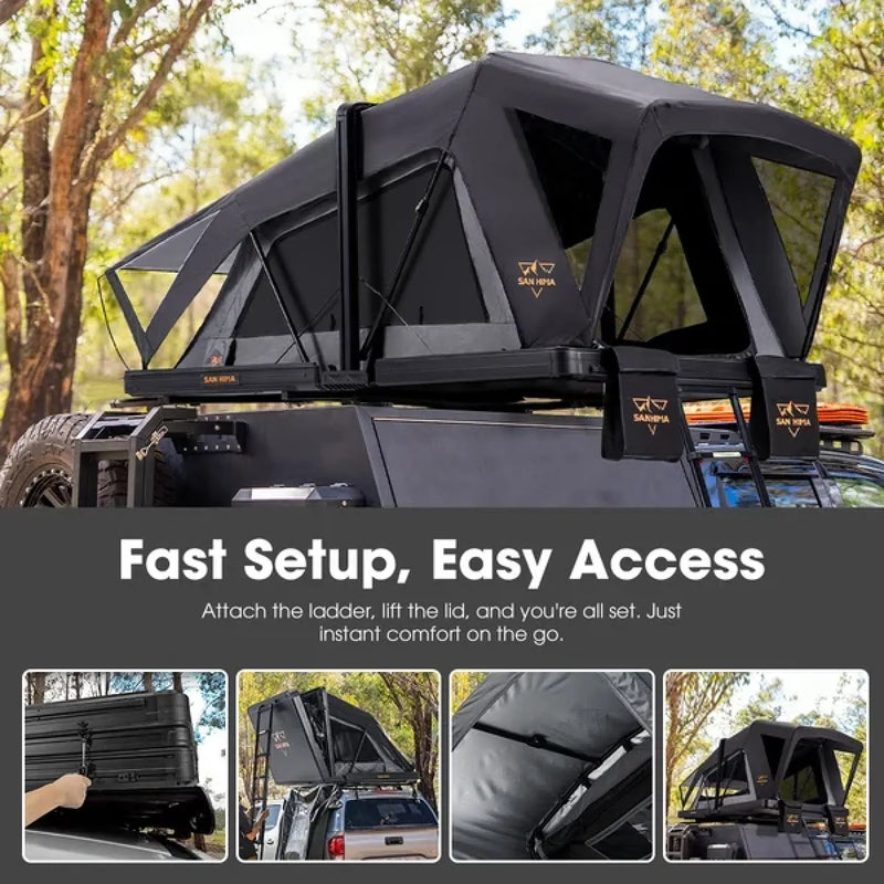 San Hima CapeTop Hardshell Rooftop Tent with Ladder