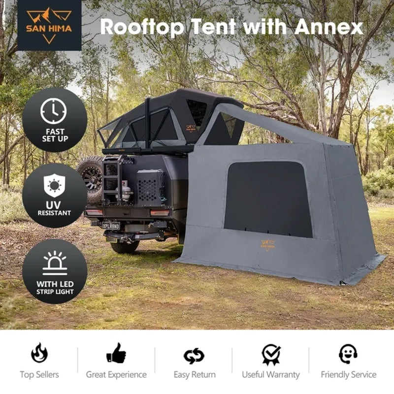 San Hima CapeTop Rooftop Tent with Annex Extension Bundle