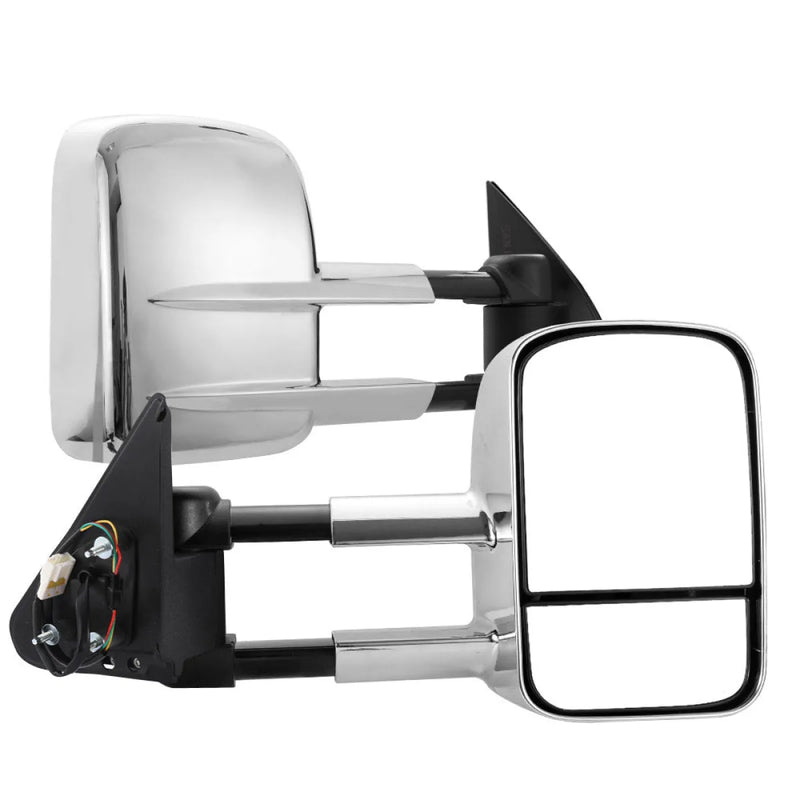 Extendable towing mirrors for Nissan Patrol GU Y61 1997-2016, essential for safe towing