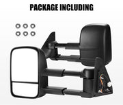 Extendable towing mirrors for Toyota Prado 120 to reduce blind spots and improve visibility