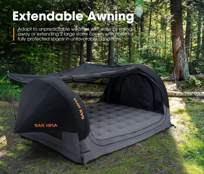 San Hima Free Standing Double Air Swag and Dome Tent - Camping Swags