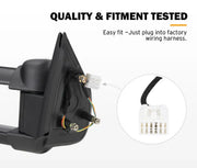 San Hima Gen 1 Extendable Towing Mirrors for Ford Ranger (2009-2011)