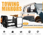 San Hima Gen 1 Towing Extendable Side Mirrors for Holden Colorado and Isuzu