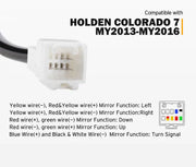 San Hima Gen 1 Towing Extendable Side Mirrors for Holden Colorado and Isuzu