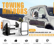 San Hima Gen 1 Towing Extendable Side Mirrors for Holden Colorado and Isuzu