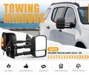 San Hima Gen 1 Towing Extendable Side Mirrors for Holden Colorado and Isuzu