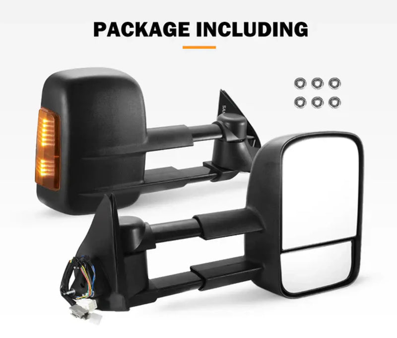 San Hima Extendable Towing Side Mirrors Gen 1 for Holden Colorado Rodeo Isuzu D-Max