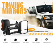 San Hima Extendable Towing Side Mirrors Gen 1 for Holden Colorado Rodeo Isuzu D-Max