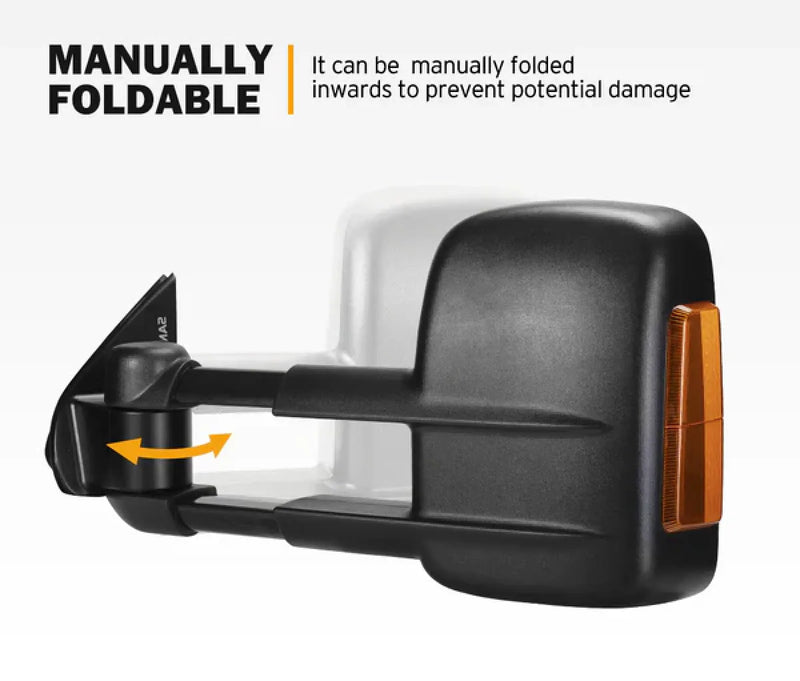 San Hima Extendable Towing Side Mirrors Gen 1 for Holden Colorado Rodeo Isuzu D-Max