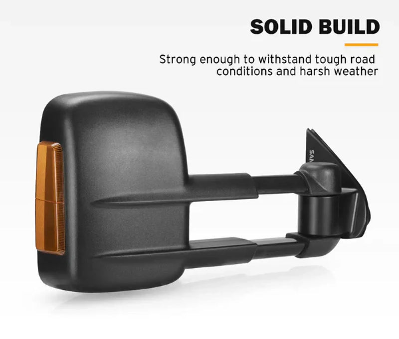 San Hima Extendable Towing Side Mirrors Gen 1 for Holden Colorado Rodeo Isuzu D-Max