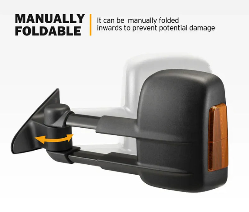 San Hima Gen 1 Extendable Towing Mirrors for Jeep Grand Cherokee (2010-Current)