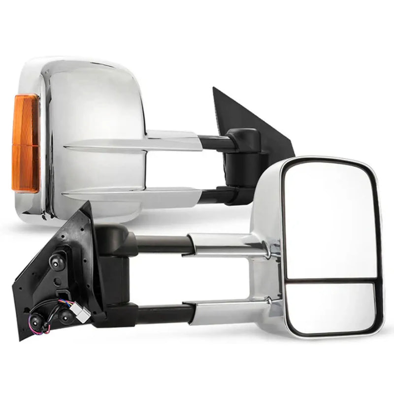 San Hima Gen 1 Extendable Towing Mirrors to Suit Mazda BT-50 | 2012 to Mid-2020 - Chrome