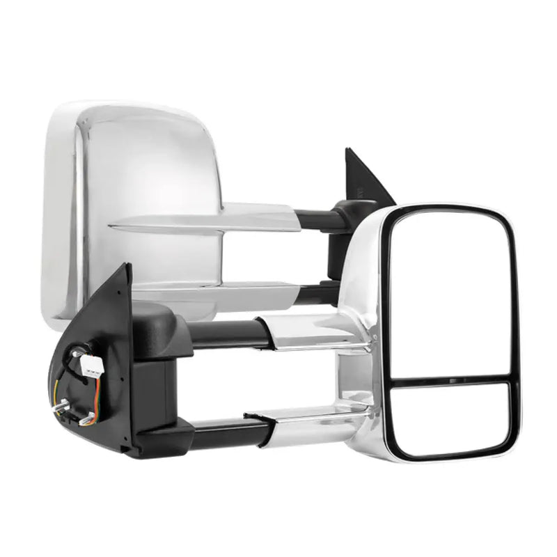 San Hima Gen 1 Extendable Towing Side Mirrors for Mitsubishi Triton MQ/MR (2015-Current) | Black or Chrome - Chrome
