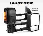 San Hima Gen 1 Extendable Towing Side Mirrors for Nissan Navarra and Pathfinder