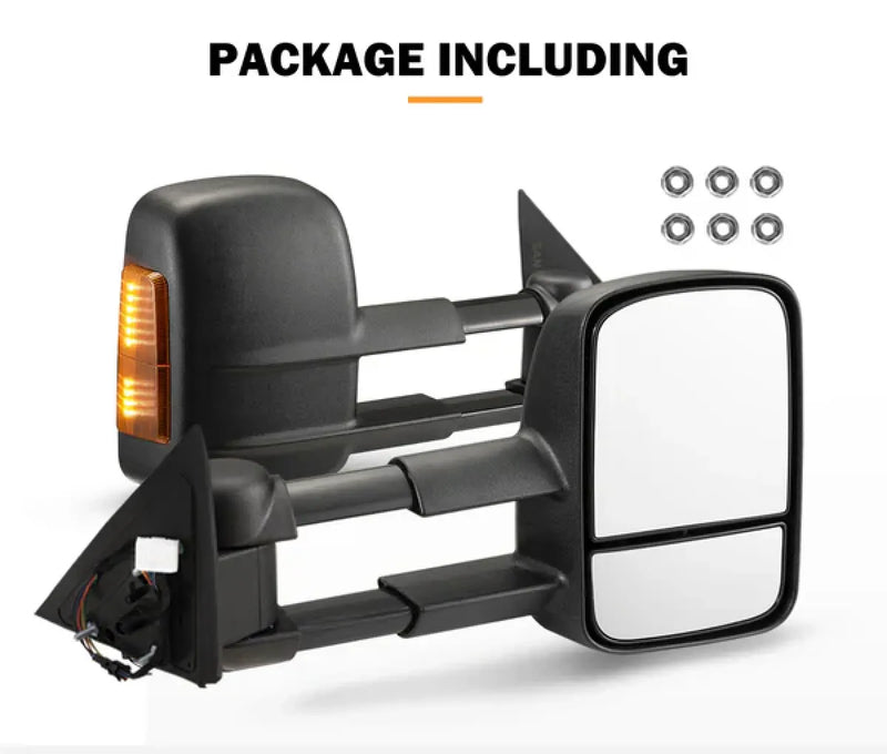San Hima Gen 1 Extendable Towing Mirrors for Nissan Patrol Y62 (2013-Current)