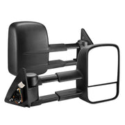 San Hima Gen 1 Extendable Towing Mirrors for Toyota Landcruiser 100 (1998-2007) | Black or Chrome - Black