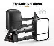 San Hima Gen 1 Extendable Towing Mirrors for Toyota Landcruiser 100 (1998-2007) | Black or Chrome