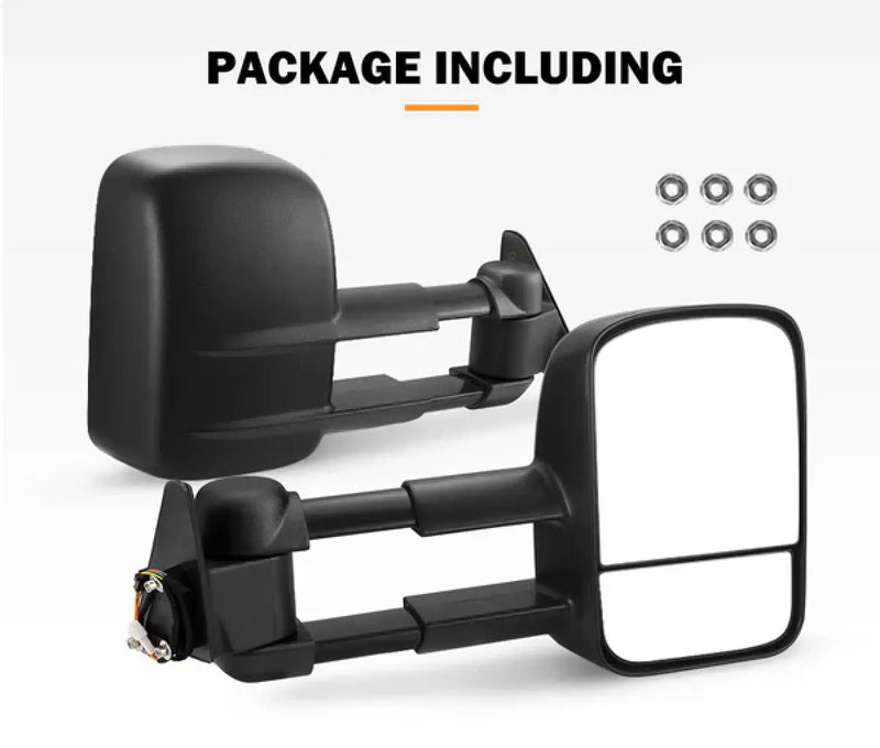 San Hima Gen 1 Extendable Towing Mirrors for Toyota Landcruiser 80 (1990-1998)