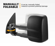 San Hima Gen 1 Extendable Towing Mirrors for Volkswagen Amarok (2009-2023)